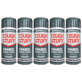 5X Paint Factory Tough Stuff Enamel Grey Primer 400ml Spray Paint